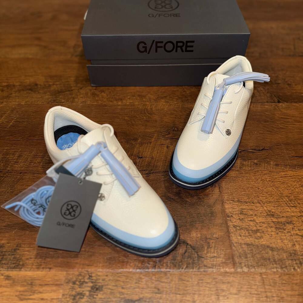 G/FORE Women's Tassel Tuxedo Gallivanter Golf Shoes - Snow/Cielo Size 6